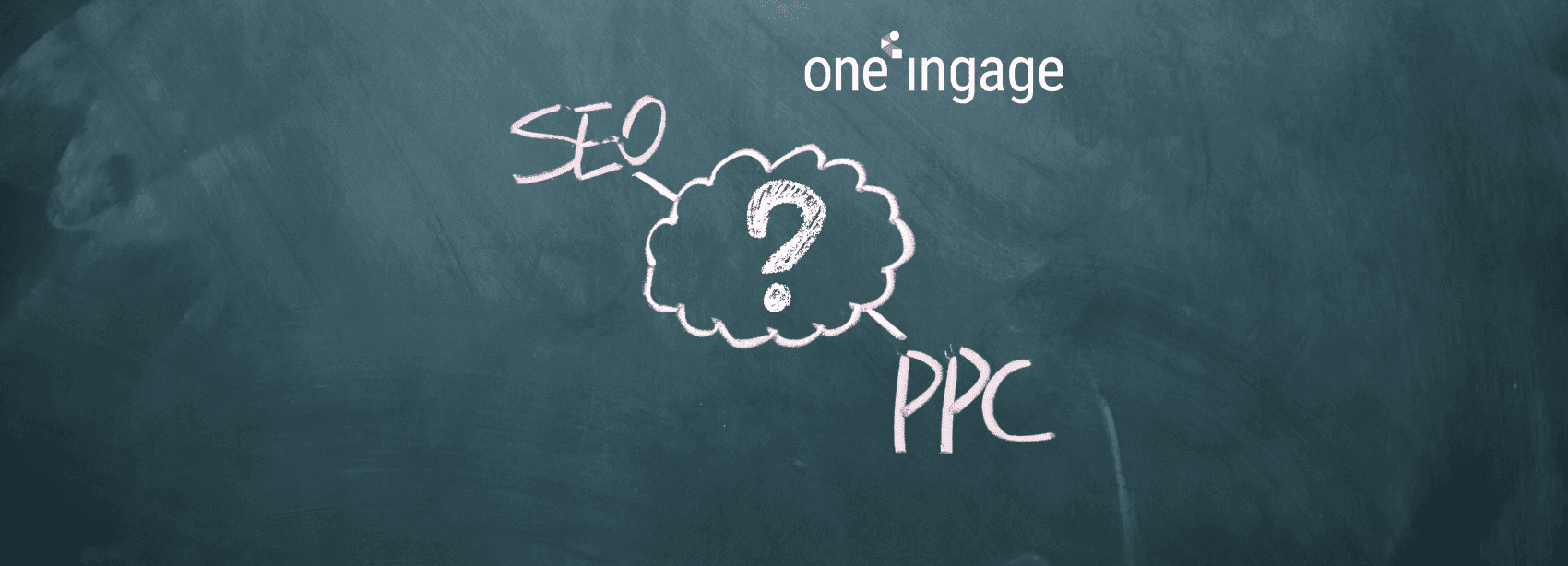 SEO and PPC comparison, conversion and ROI concept.